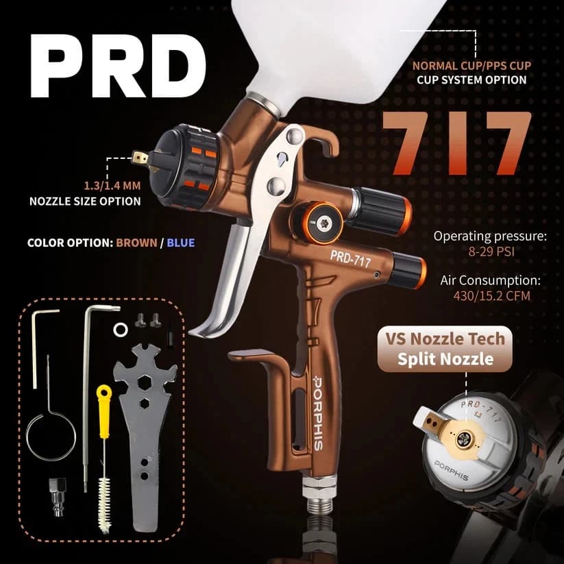 PRD-717 VS Complete Refinisher System - Complete Bundle View | Porphis UK